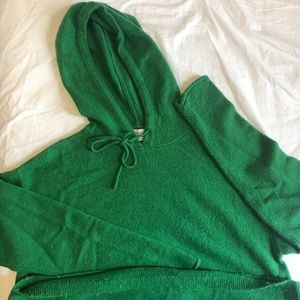 Green sweater hoodie